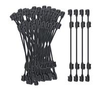 F Fityle Lot de 100 Pinces à Cravate réglables en Forme de, Coupe-Vent, réutilisables, légères et polyvalentes, 8 cm, 10 cm, 12 cm, adaptées aux Fils de