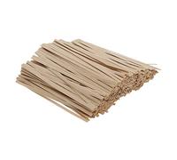 F Fityle Lot de 1000 attaches en papier pour emballage de sacs, cadeaux, sacs à friandises - Marron, 15 cm