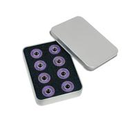 F Fityle Lot de 16 roulements à roulettes Double rangée Haute, en Acier Robuste et Fonctionnel, remplaçant Les roulements 608RS-9 pour Patinage à, Violet