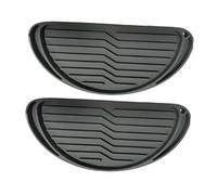 F Fityle Lot de 2 bacs d'égouttage en silicone pour réfrigérateur, faciles à nettoyer, réutilisables, résistants à la chaleur, noirs, pour tapis de cuisine