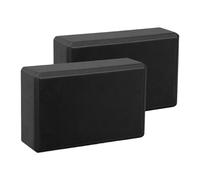 F Fityle Lot de 2 Blocs de antidérapants et Souples en Mousse EVA pour Exercices d'étirement et d'équilibre en Salle, Noir