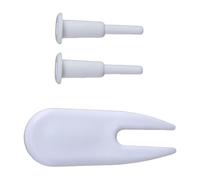 F Fityle Lot de 2 bouchons pour ballons de gym avec extracteur - Bouchons blancs, légers et fiables pour ballons de gonflables, matelas gonflables,