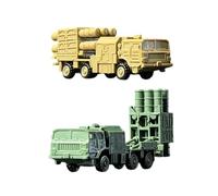 F Fityle Lot de 2 camions blindés miniatures à l'échelle 1:144, jouets éducatifs et de loisirs créatifs, véhicules de reconnaissance, camions lanceurs pour