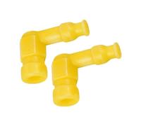 F Fityle Lot de 2 Capuchons de Bougie d'allumage pour, Protection Universelle étanche, Angle de 90 degrés, Jaune