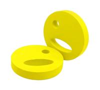 F Fityle Lot de 2 disques d'exercice Aquatique pour Piscine, résistance, Fitness, flottabilité, Facile à saisir, équipement aérobique, Disque de Natation à, Jaune