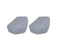 F Fityle Lot de 2 Housses de Protection pour siège de Bateau, imperméables, Robustes, faciles à Installer et à Entretenir, en Tissu Oxford, Gris