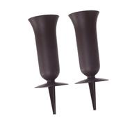 F Fityle Lot de 2 Vases à Fleurs pour Cimetière, Décoration de Pelouse, Pierre Tombale Extérieure, Vase Commémoratif, Cadeau Commémoratif pour La Perte D'u