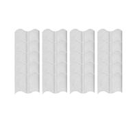 F Fityle Lot de 20 Bordures de Jardin, Bordures de, Ornements de Chemin, de parterres de Fleurs polyvalentes et Pratiques, Blanc