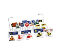 F Fityle Lot de 28 panneaux de signalisation routière 1/64 - Collections de modèles de jeux - Jardin, parc, échelle S - Décoration de bureau - Dioramas -, B