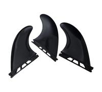 F Fityle Lot de 3 ailerons de Planche de Surf Professionnels, Remplacement Direct, pièces de Rechange Pratiques et durables, faciles à Installer, Noir