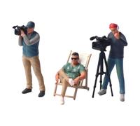 F Fityle Lot de 3 figurines miniatures au 1/64, mini-modèles, figurines de réalisateurs et de directeurs de la photographie, décoration, petits projets de