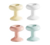 F Fityle Lot de 4 boutons poussoirs en forme de donut pour toilettes, pour réservoir d'eau, pour décoration de tiroir, accessoires de levage de siège de