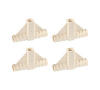 F Fityle Lot de 4 Joints de Poteau de Tente, Fixations Portables, Professionnelles et Pratiques pour tonnelle, Accessoires pour Tente de Culture de Plantes, 10.1 Cm X 6.1 Cm
