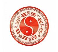 F Fityle Lot de 6 Amulettes Bagua En Alliage, avec Cinq éléments et Système D'installation, Idéales pour La Chambre, 2 pièces