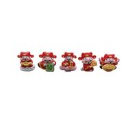 F Fityle Lot de 7 Mini Figurines du Dieu de, décorations pour écran d'ordinateur ou de télévision, Cadeau, Installation Facile, modèle en