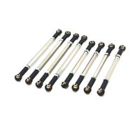 F Fityle Lot de 8 Biellettes de Direction, Accessoire de Remplacement Réglable pour Châssis RC MN128 1:12