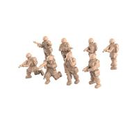 F Fityle Lot de 8 Figurines de Soldats, Jouets, dioramas, Ornements, décoration, Simulation en résine, Miniatures pour Jeux et Loisirs créatifs, 3cm