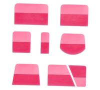 F Fityle Lot de 8 raclettes PPF pour vinyle, légères et portables, en TPU, pour vitres teintées, nettoyage du pare-brise, Rose
