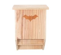 F Fityle Maison à Chauves-Souris en Bois, abri Robuste, Portable, Facile à Installer, décoration Murale, boîte à Chauves-Souris pour Parc, Ferme, arrière-Cour,