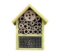 F Fityle Maison d'abeilles en Bois Suspendue hôtel à Papillons Maison Balcon Pendaison de crémaillère Cadeau Cour nid Jardin Habitat Bois Abeille boîte, Jaune
