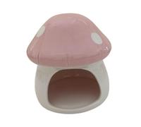 F Fityle Maison-Grotte en céramique Robuste et Mignonne, abri Multifonctionnel pour cochons d'Inde, écureuils, hérissons et Petits Animaux de Compagnie, Rose
