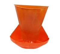 F Fityle Mangeoire pour porcelets, mangeoire Orange, Accessoires d'élevage, pour porcs, pour porcs, Distributeur d'aliments Peu encombrant