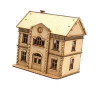 F Fityle Maquette de bâtiment européen au 1/72, Accessoire de décoration, Assemblage Facile, Collection, modèle d'architecture Polyvalent, Maison Miniature