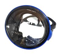 F Fityle Masque de plongée avec Tuba, Lunettes sous-Marines, équipement de plongée, Compact, étanche, Confortable, pour Adulte, Vue Large, équipement, Châssis Bleu