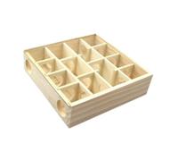 F Fityle Maze Tunnel Toy, Playground Hideaway Hut Hamster Room Shelter Multi Chamber Hide Hamster Digging Box,