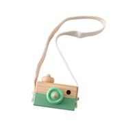 F Fityle Mini Appareil Photo en Bois, Jouet de Simulation, Cadeau décoratif Unique avec Sangle de Cou, Accessoires photographiés pour Enfants, garçons et, Vert