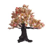 F Fityle Mini arbre à fleurs artificielles, miniature des fées jardin de plantes ornement, architecture artisanat bricolage pour le train, 18 Cm 1pc