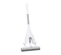 F Fityle Mini balai à franges portable, manche court, réutilisable, petite brosse de nettoyage auto-essorante pour le nettoyage des meubles de garage et de