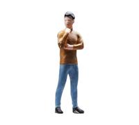F Fityle Mini figurine modèle 1:64, œuvre d'art, pièce maîtresse de table, simulation de personnes, sculpture artificielle pour étagère de ferme, salle, Homme de Réflexion