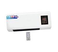 F Fityle Mini Split Climatiseur Mural Réversible 1200W, Pompe à Chaleur Sans Unité Extérieure, Climatiseur Split Portable, Système Chauffage et Refroidissement avec Minuterie 8H, Blanc