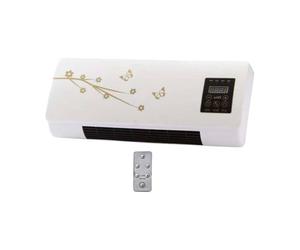 F Fityle Mini Split Climatiseur Mural Réversible 1200W, Pompe à Chaleur Sans Unité Extérieure, Climatiseur Split Portable, Système Chauffage et Refroidissement avec Minuterie 8H, Fleur d'Or