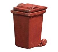 F Fityle Modèle réduit de poubelle au 1/64e, simulation de boucle de déchets, décoration créative pour maison de poupée ou bureau de ville, CarrÉ