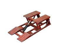 F Fityle Modèle réduit d'outil de réparation automobile 1:64, œuvre d'art artisanale classique et créative, simulateur de pont élévateur pour garage, Vieux Rouge