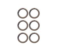 F Fityle Mousqueton Rond pour Porte à Ressort, Anneaux toriques, Fermoir à Pince, Accessoires à créer soi-même, Clip à Pression en Alliage, Mousqueton pour Sac, Bronze Rouge