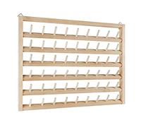 F Fityle Multi Spool Sewing 54 Thread Rack Holder, Organisateur de Support de Fil de Bijoux fixé au Mur pour la Couture, la Courtepointe, Le