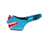 F Fityle Muselière pour Chien réglable et imperméable, Accessoire Confortable et Souple, muselière pour Chiot, pour Petits, Moyens et Grands Chiens, Bleu, L