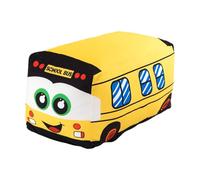 F Fityle Oreiller de Bus Scolaire en Peluche Douce, Cadeaux pour garçons et Filles, Coussin câlin à câliner, Jouet de Voiture en Peluche pour Chambre à, Jaune 20cm