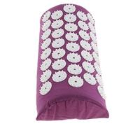 F Fityle Oreillers Tapis Acupuncture Coussin Cou Kit Massage Douleur Soulager - Violet