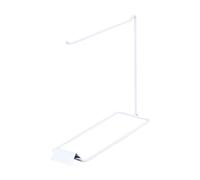F Fityle Organisateur de Bijoux en métal présentoir Suspendu pour Porte-clés Bandeaux Pendentif Commode, 1 Rang Blanc