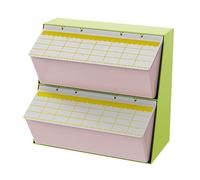 F Fityle Organisateur de sachets de thé, support de dosettes de café avec couvercle, support de thé polyvalent à 2 niveaux, étagère pour cuisine, garde-manger, Rose Vert