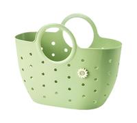 F Fityle Panier de Douche, Sac fourre-Tout de Douche avec poignées, Panier de Bain Polyvalent pour shampoing, après-shampoing, Lotion, Green L