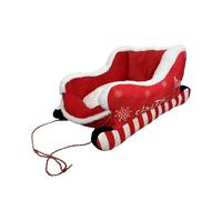 F Fityle Panier de Noël pour Chien en Forme de Traîneau, Nid pour Chien en Forme de Traîneau du Père Noël, Décoration de Noël Intérieure, Couchage pour Animaux, S