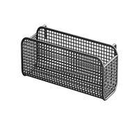 F Fityle Panier de Rangement Suspendu en Métal, Étagère Suspendue Multifonction, Installation Facile sans Perçage, Gain de Place, Corbeille de Chevet pour Chambre et Salon, Noir, M