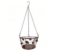 F Fityle Panier Suspendu pour Plantes en métal, Support pour Plantes, décoration intérieure, jardinière Polyvalente, chaîne de, étagère pour Pots de, Brun