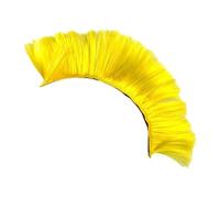 F Fityle Perruque de Casque de Snowboard, décoration, Cheveux, Costume de Cosplay, Perruque réutilisable en crête de Coq pour Cyclisme, Mariage, Snowboard, Jaune