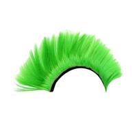 F Fityle Perruque de Casque décorative en crête de Coq, accrocheuse, Facile à Installer, Cosplay, Unique pour Halloween, Sorties décontractées, Casques de Ski, Vert